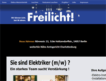 Tablet Screenshot of freilicht.com